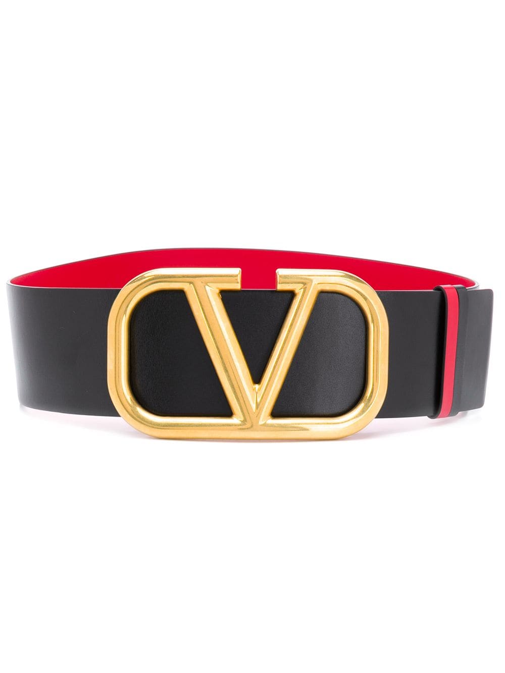 Valentino Garavani VLogo Signature 70mm reversible belt - Black von Valentino Garavani