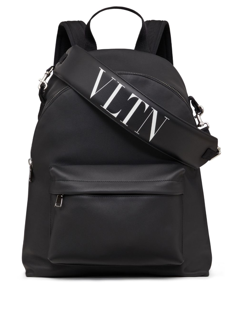 Valentino Garavani VLTN leather backpack - Black von Valentino Garavani