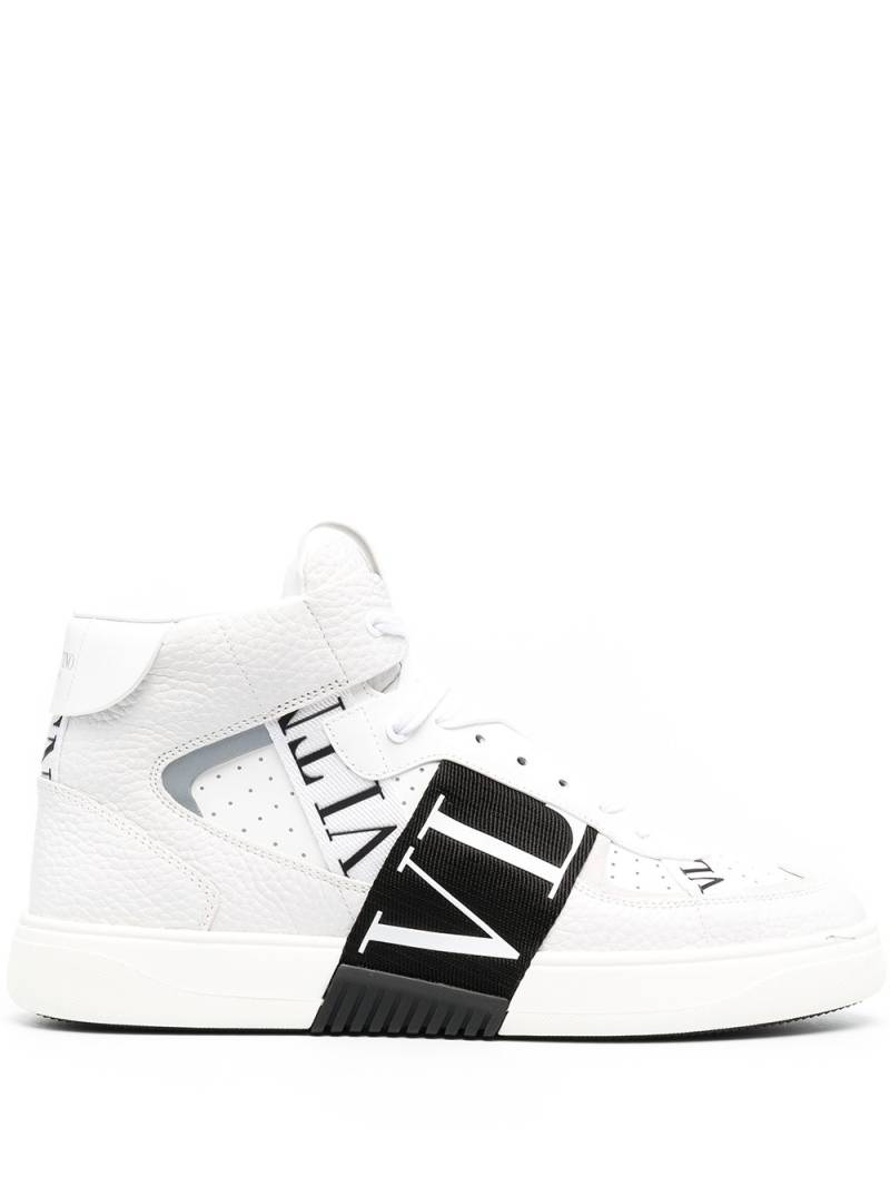 Valentino Garavani VL7N mid-top leather sneakers - White von Valentino Garavani