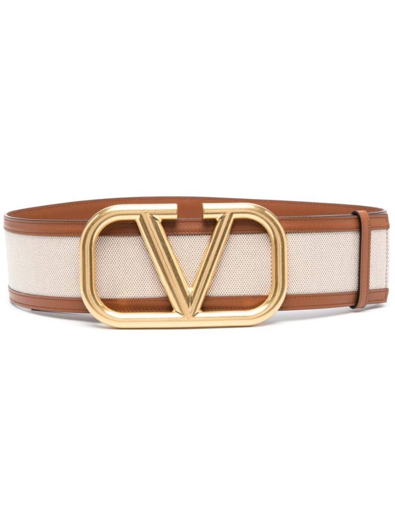 Valentino Garavani VLogo Signature belt - Neutrals von Valentino Garavani
