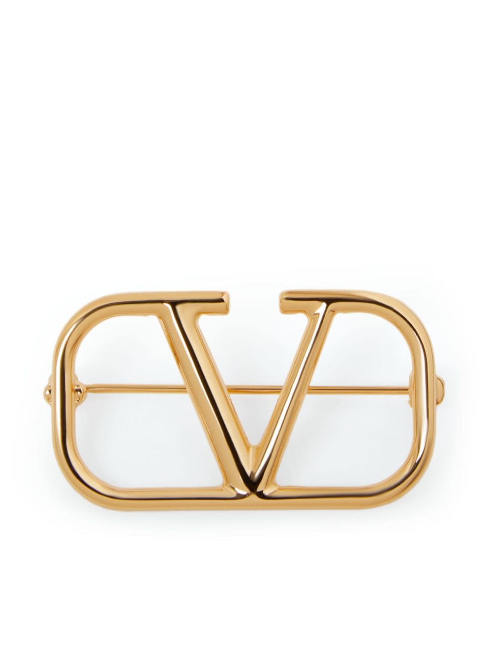 Valentino Garavani VLogo Signature brooch - Gold von Valentino Garavani