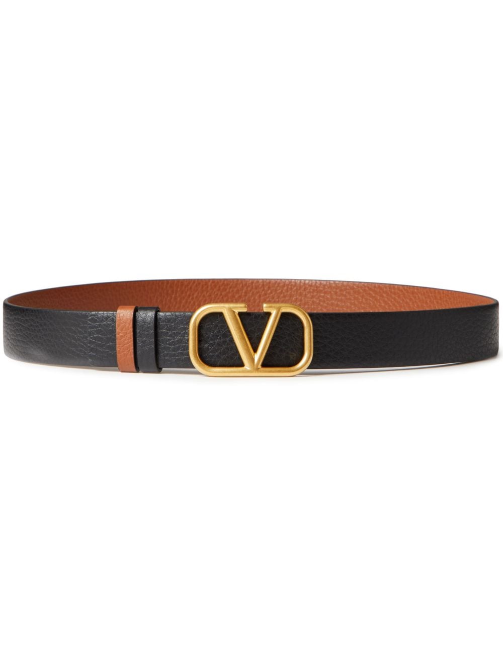 Valentino Garavani VLogo Signature buckle belt - Brown von Valentino Garavani
