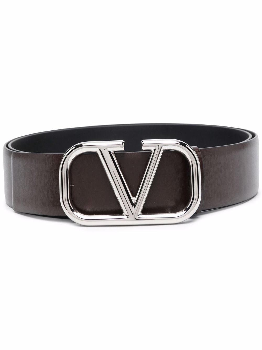 Valentino Garavani VLogo Signature buckle belt - Brown von Valentino Garavani