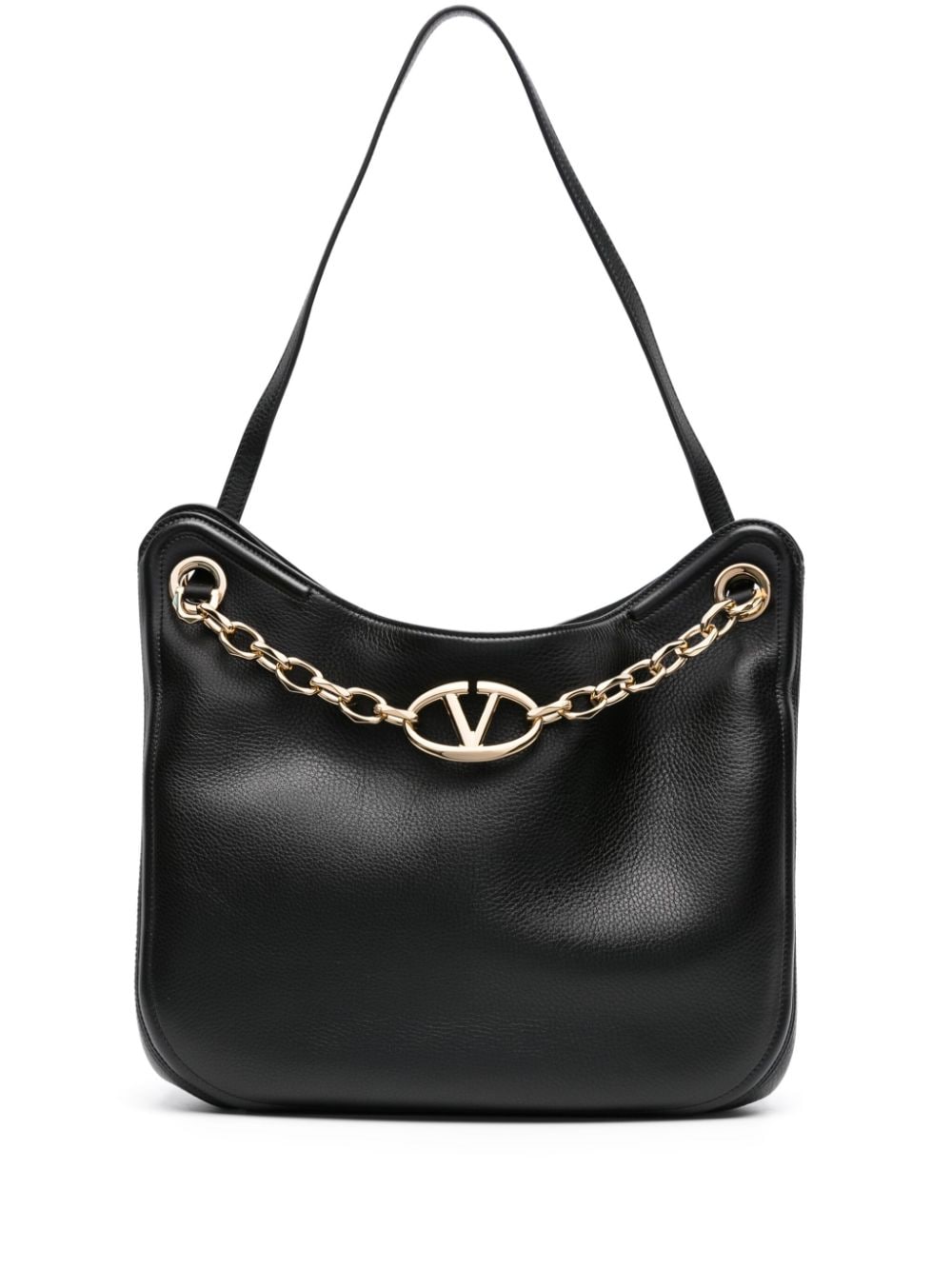 Valentino Garavani VLogo Signature chain-link shoulder bag - Black von Valentino Garavani