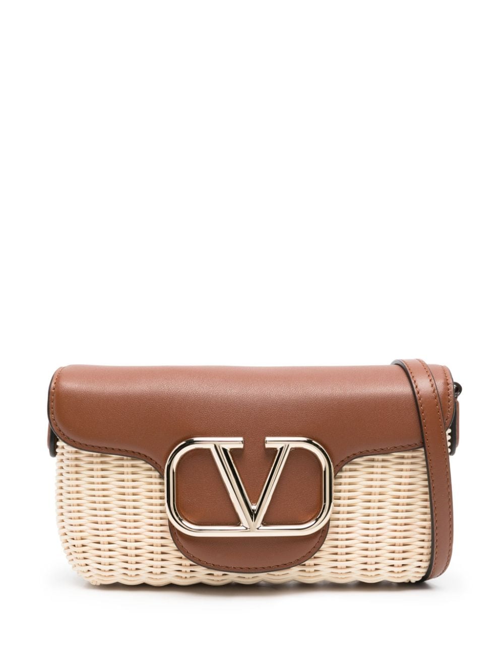 Valentino Garavani VLogo Signature crossbody bag - Neutrals von Valentino Garavani