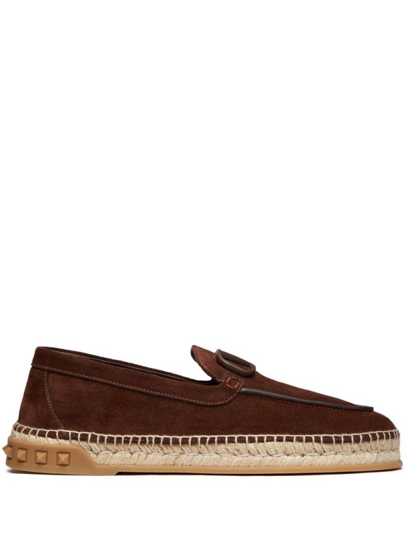 Valentino Garavani Leisure Flows suede espadrilles - Brown von Valentino Garavani