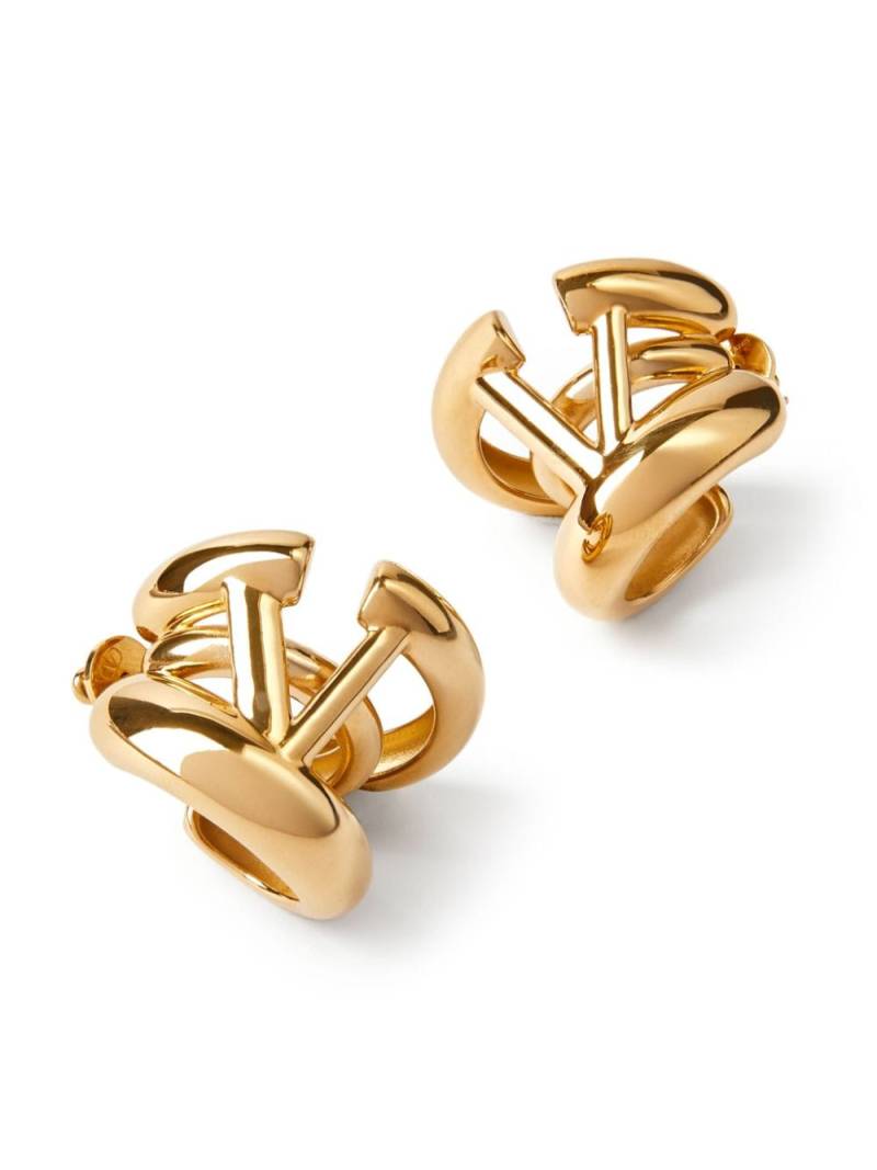 Valentino Garavani VLogo Signature hoop earrings - Gold von Valentino Garavani