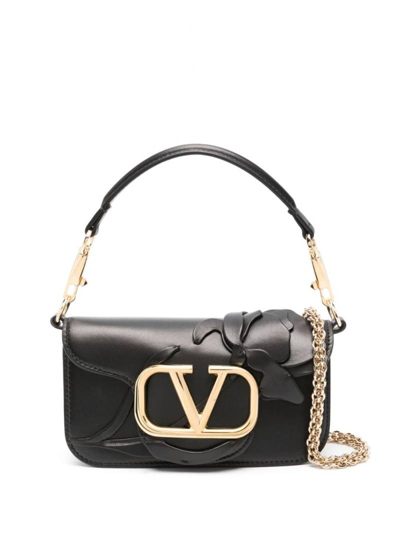 Valentino Garavani VLogo Signature leather tote bag - Black von Valentino Garavani