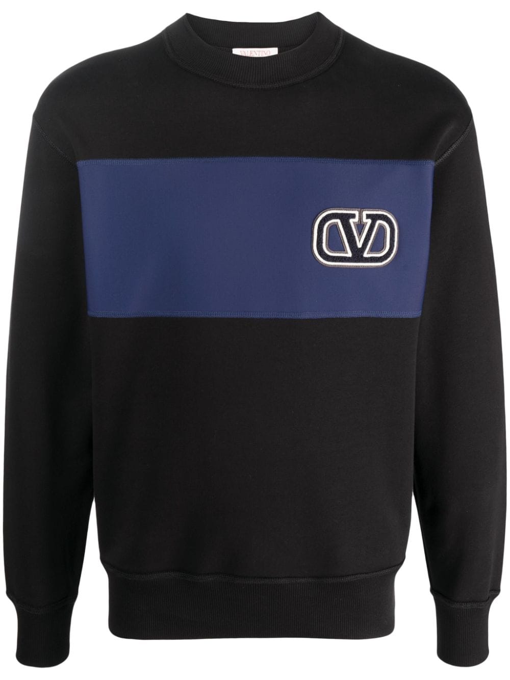 Valentino Garavani VLogo Signature patch cotton sweatshirt - Black von Valentino Garavani