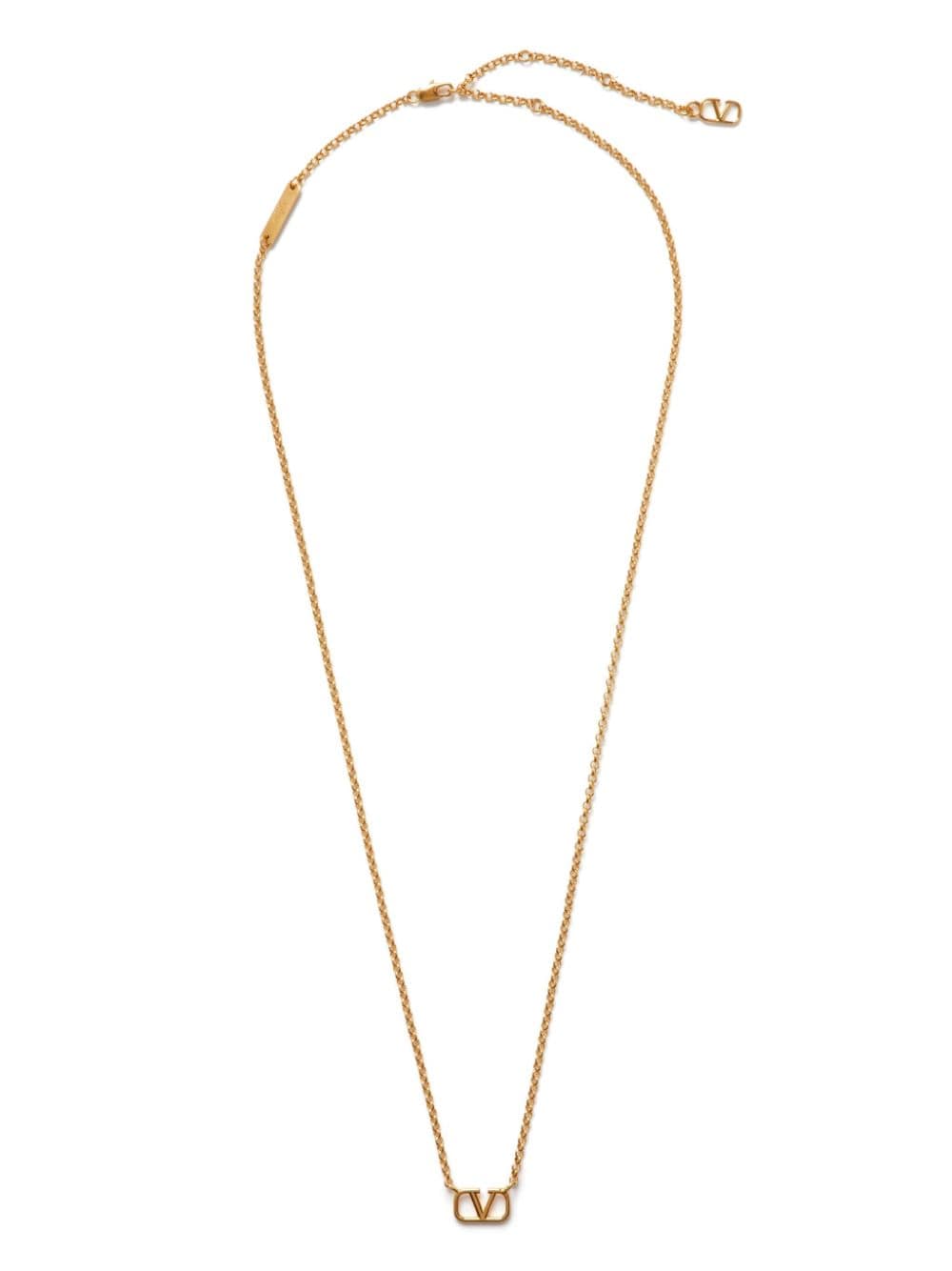 Valentino Garavani VLogo Signature pendant necklace - Gold von Valentino Garavani