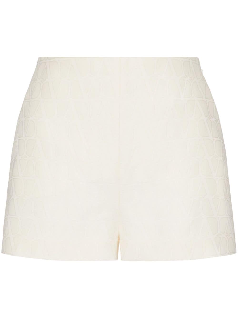 Valentino Garavani Toile Iconographe Crepe Couture shorts - White von Valentino Garavani