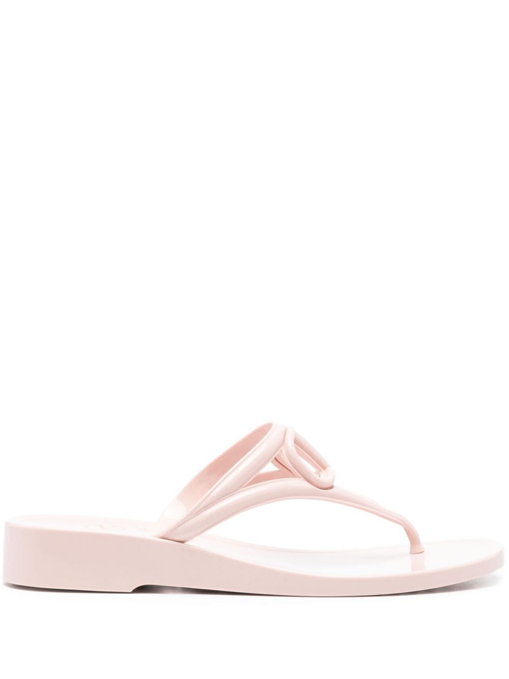 Valentino Garavani VLogo Signature thong sandal - Pink von Valentino Garavani