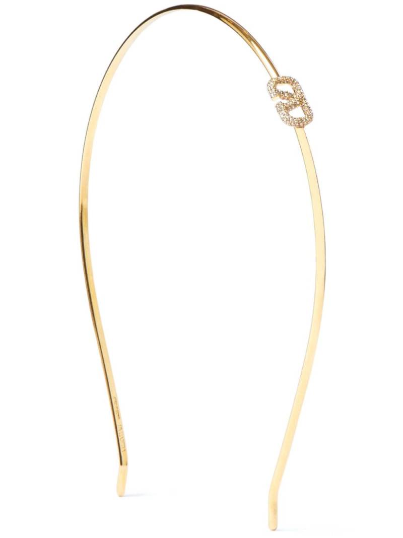 Valentino Garavani VLogo Signature crystal-embellished headband - Gold von Valentino Garavani