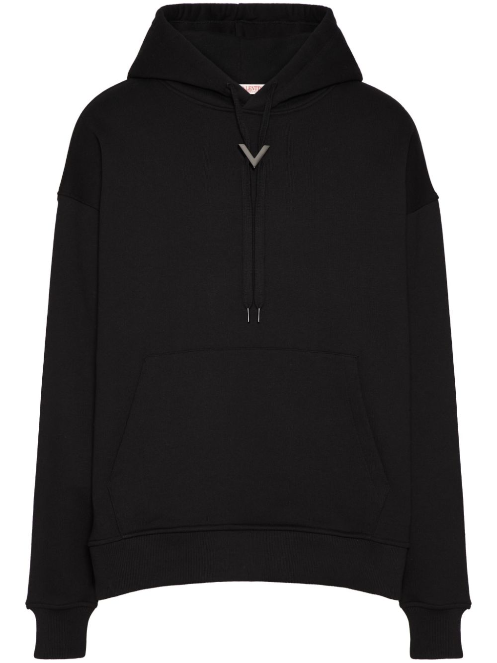 Valentino Garavani VLogo cotton hoodie - Black von Valentino Garavani