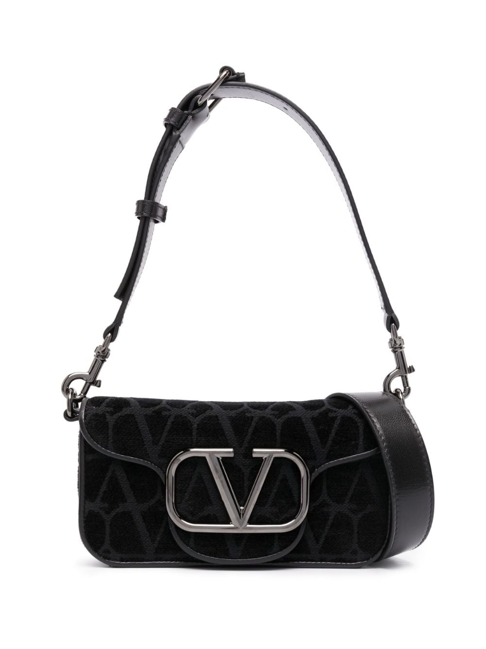 Valentino Garavani VLogo-monogram shoulder bag - Black von Valentino Garavani