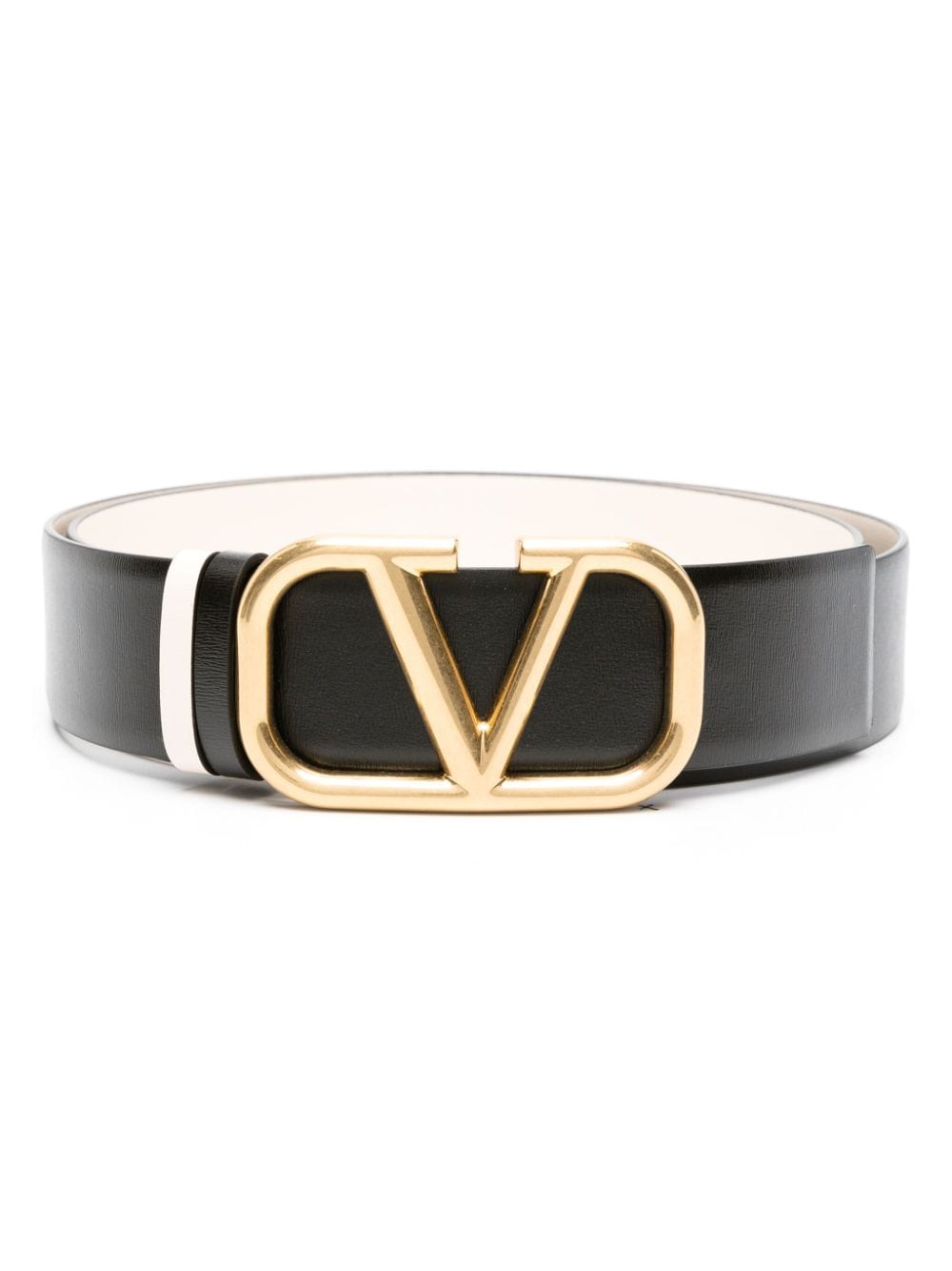 Valentino Garavani VLogo reversible buckled belt - Black von Valentino Garavani