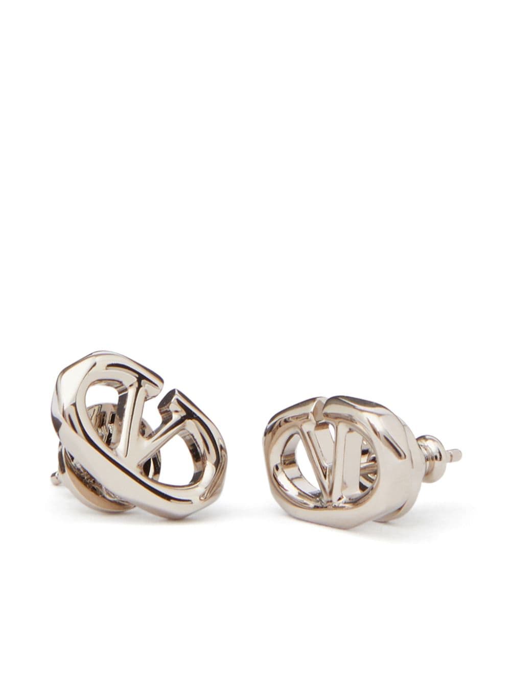 Valentino Garavani VLogo stud earrings - Silver von Valentino Garavani