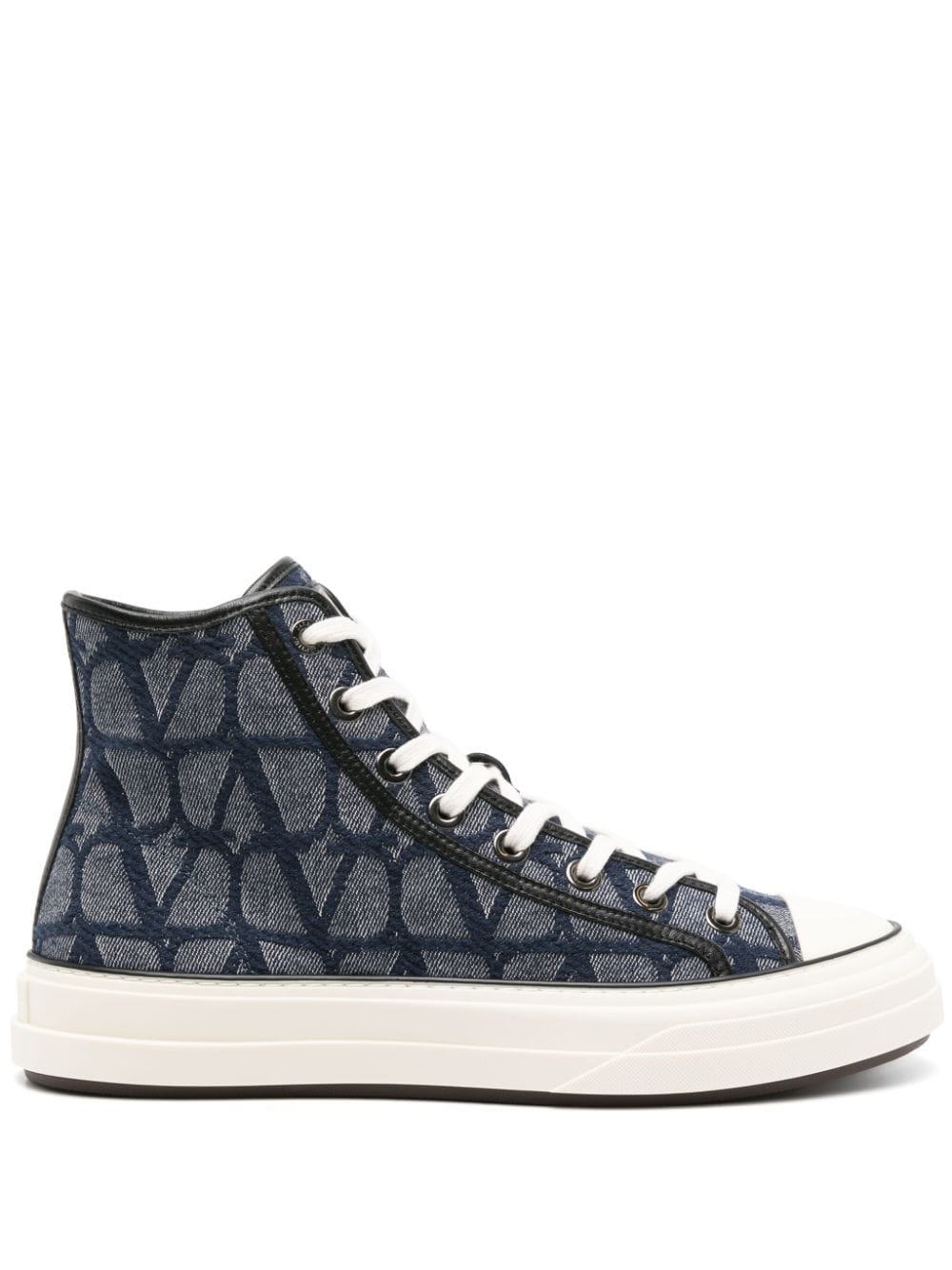 Valentino Garavani VLogo Signature high-top sneakers - Blue von Valentino Garavani