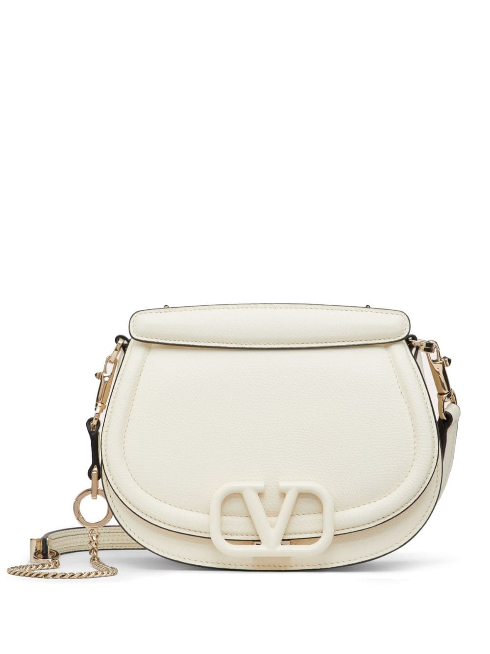 Valentino Garavani VSling leather shoulder bag - White von Valentino Garavani