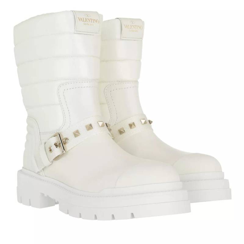 Valentino Garavani Boots & Stiefeletten - Waterproof Rockstud Ankle Boots - Gr. 36 (EU) - in Weiß - für Damen von Valentino Garavani