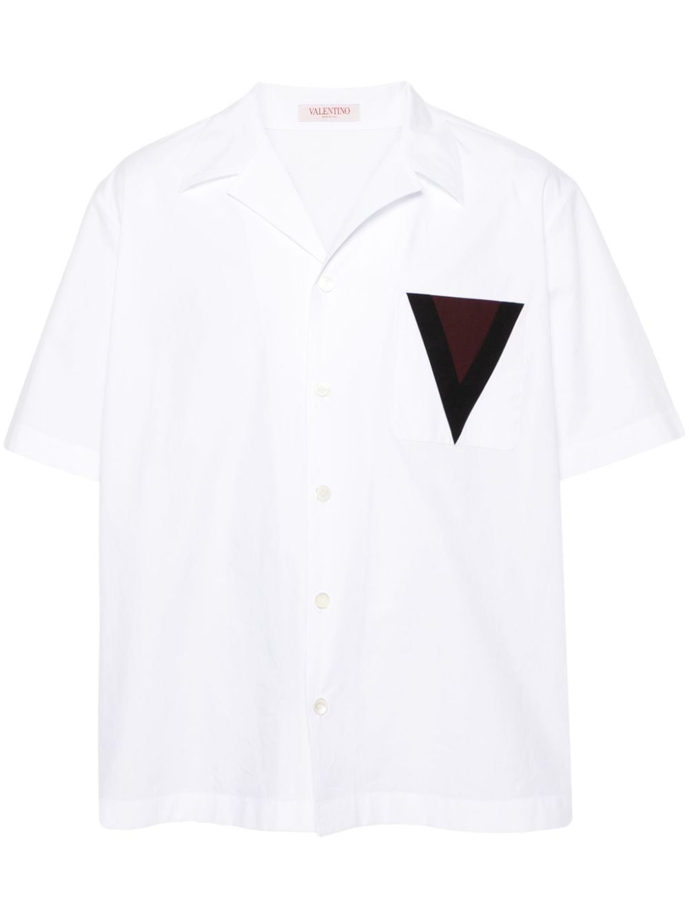 Valentino Garavani camp-collar poplin shirt - White von Valentino Garavani