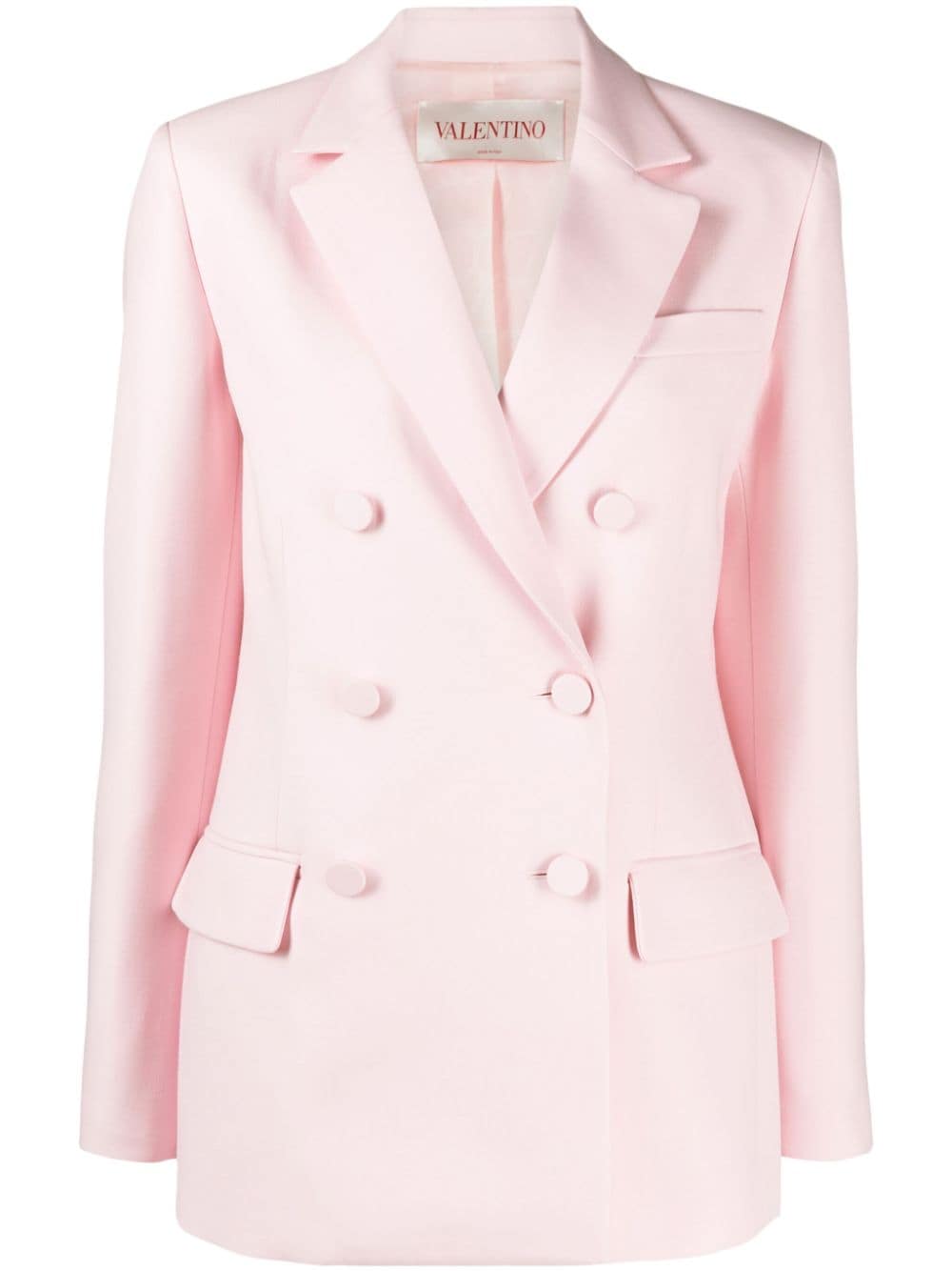 Valentino Garavani double-breasted crepe blazer - Pink von Valentino Garavani