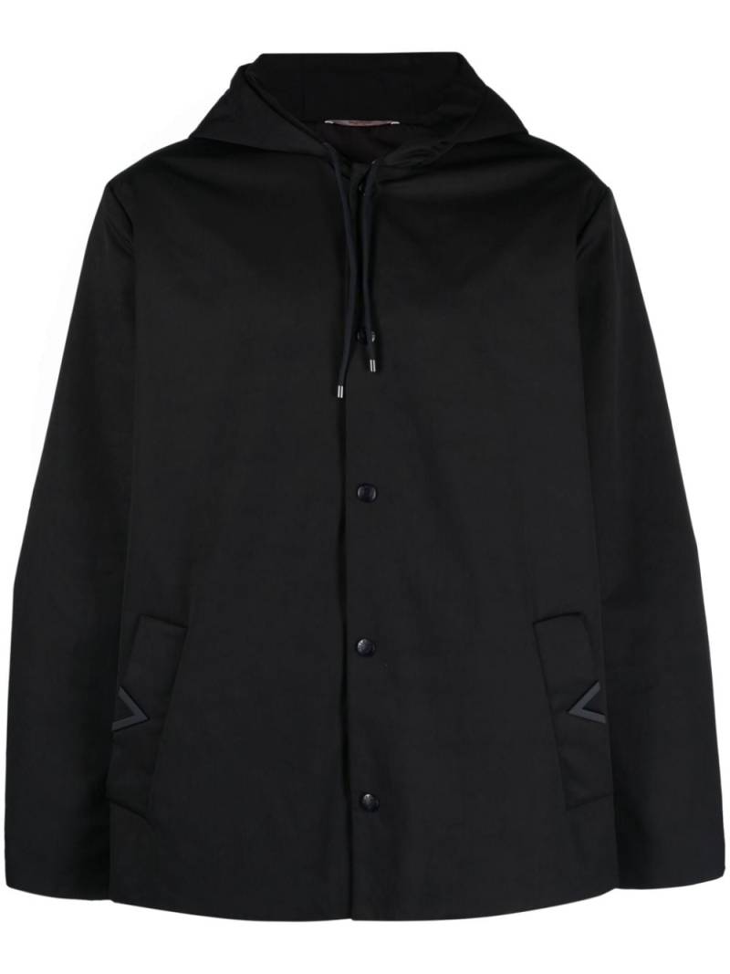 Valentino Garavani hooded windbreaker jacket - Blue von Valentino Garavani