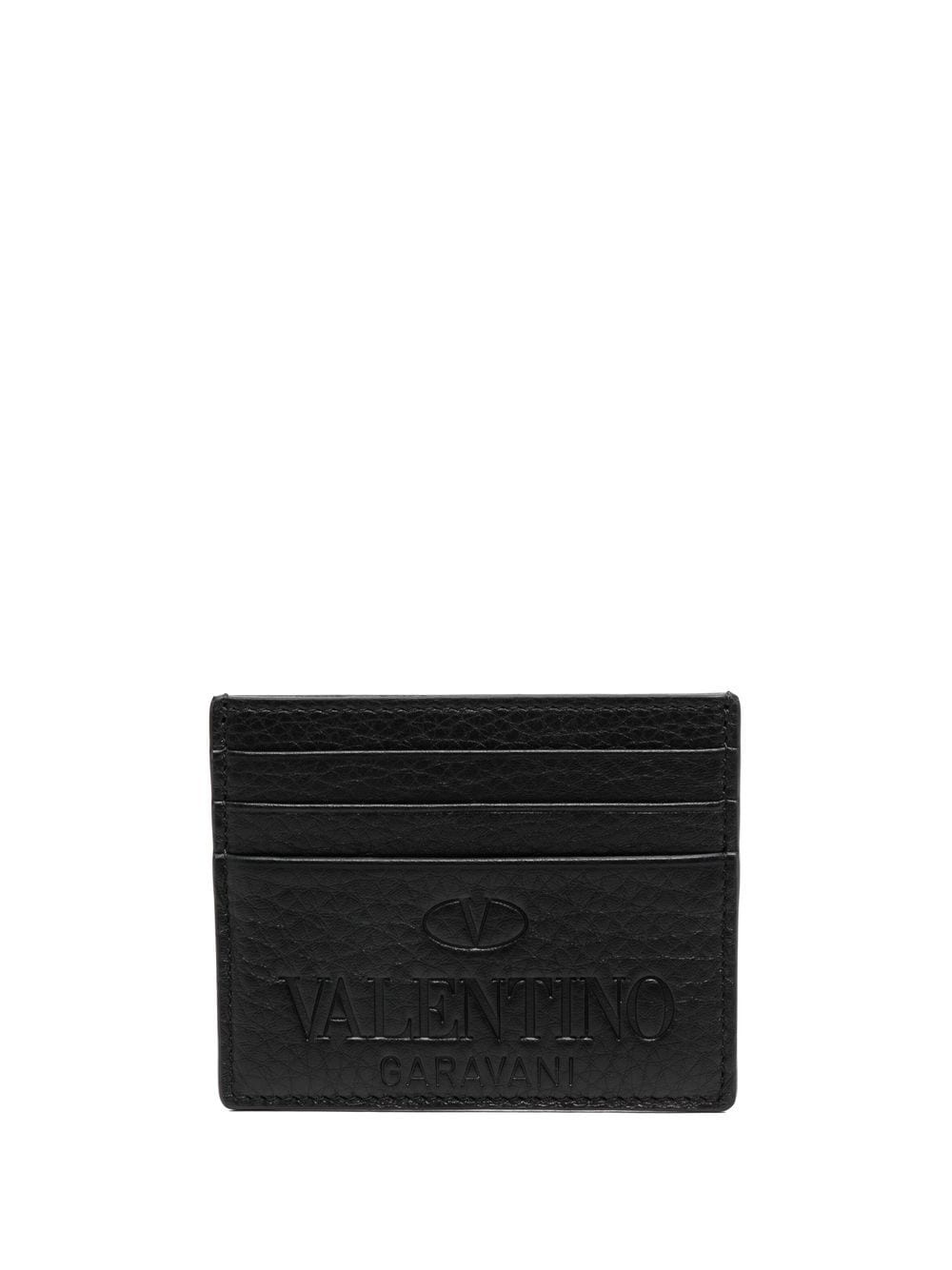 Valentino Garavani logo-debossed cardholder - Black von Valentino Garavani