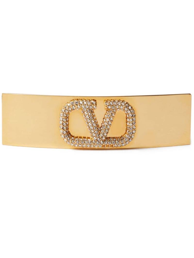 Valentino Garavani VLogo Signature hair clip - Gold von Valentino Garavani