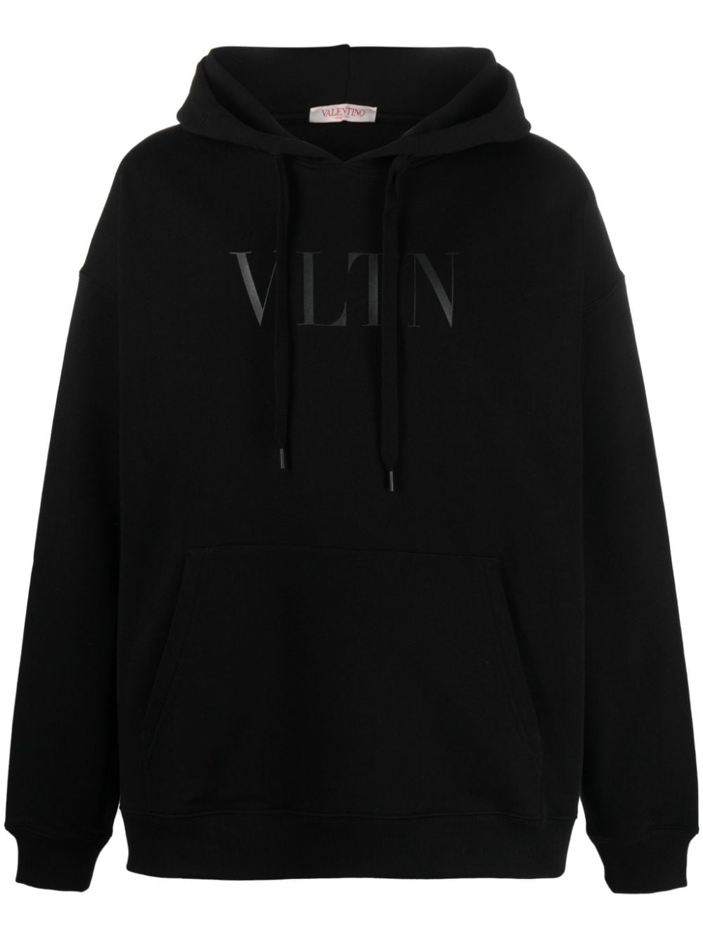 Valentino Garavani logo-print cotton hoodie - Black von Valentino Garavani