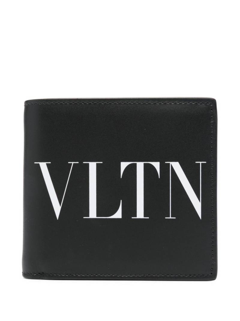 Valentino Garavani VLTN leather wallet - Black von Valentino Garavani