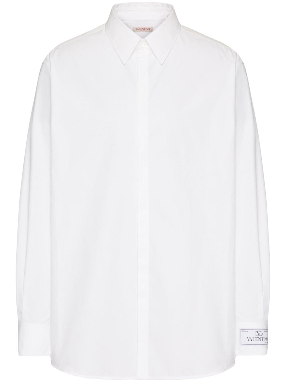 Valentino Garavani long-sleeve cotton shirt - White von Valentino Garavani