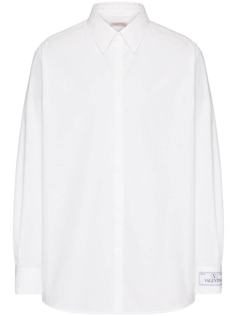 Valentino Garavani long-sleeve cotton shirt - White von Valentino Garavani
