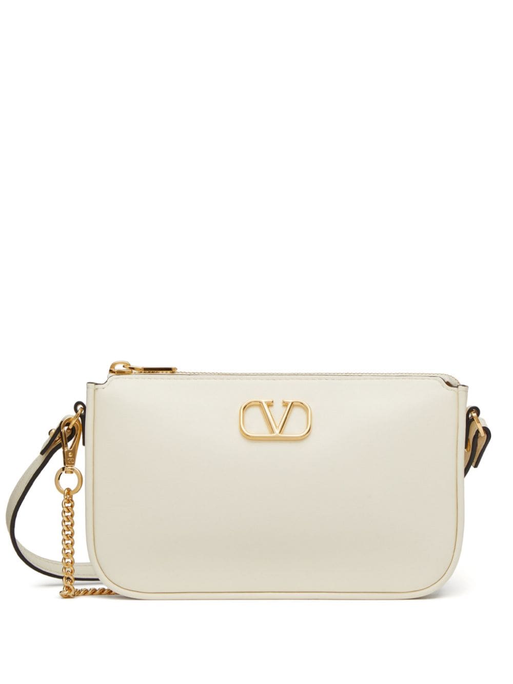 Valentino Garavani mini VLogo leather crossbody bag - Neutrals von Valentino Garavani