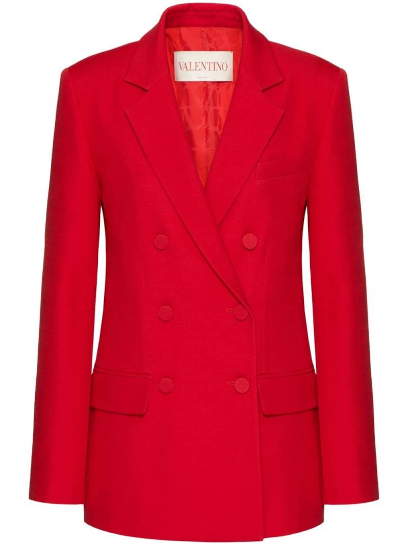 Valentino Garavani Crepe Couture double-breasted blazer - Red von Valentino Garavani