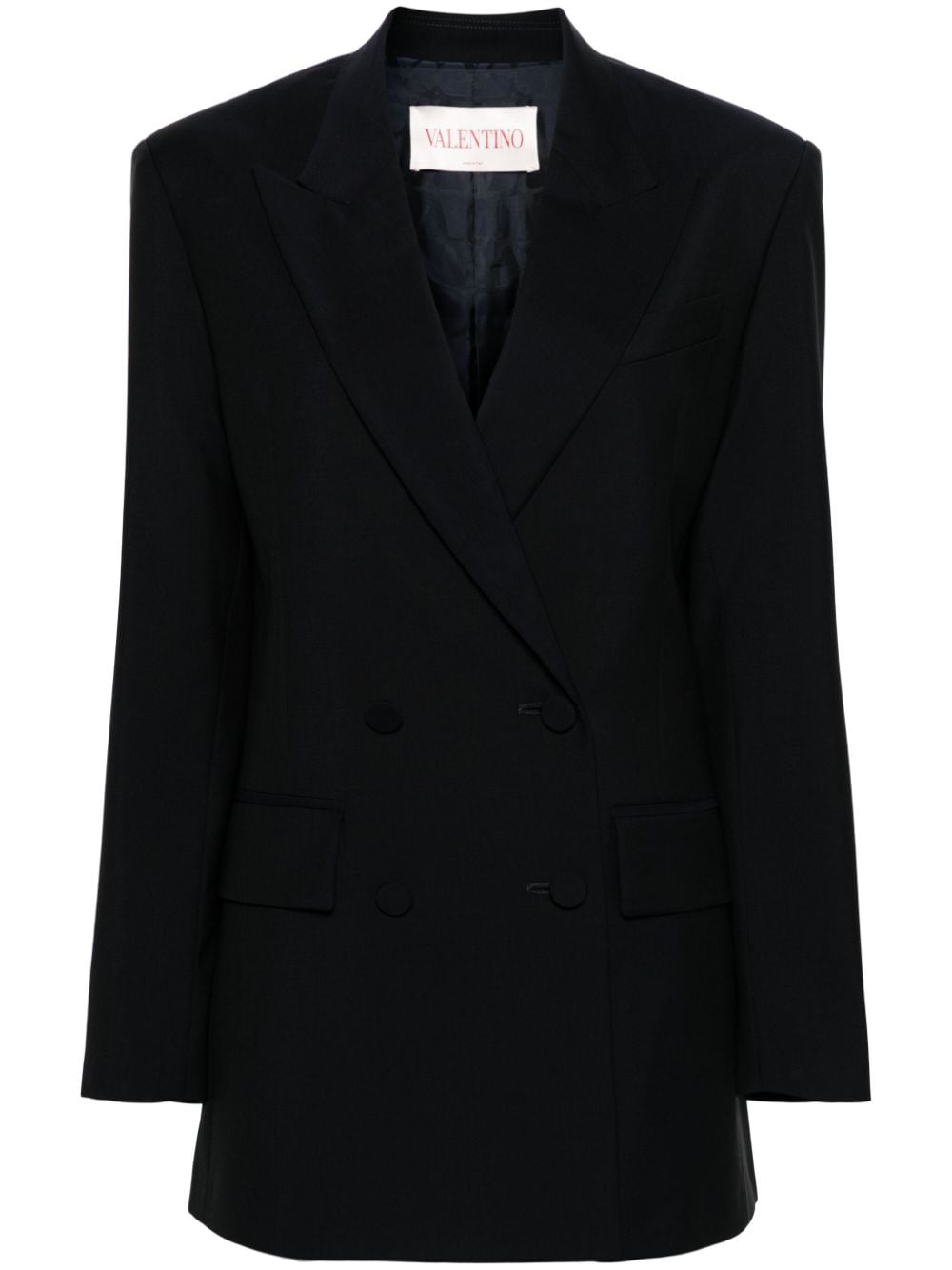 Valentino Garavani peak-lapels double-breasted blazer - Blue von Valentino Garavani