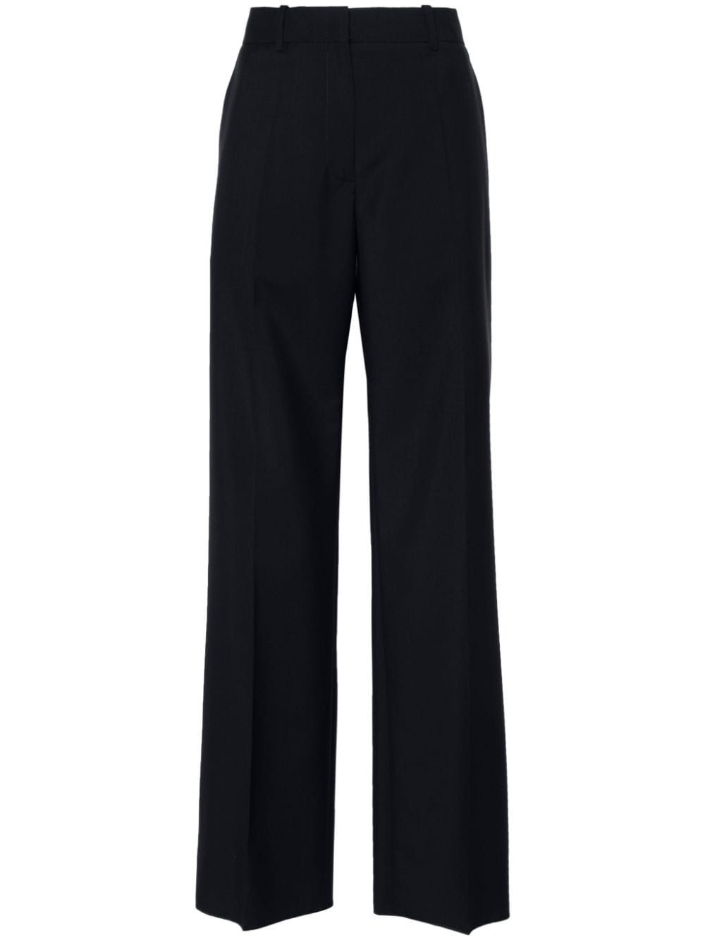 Valentino Garavani pressed-crease straight-leg tailored trousers - Blue von Valentino Garavani