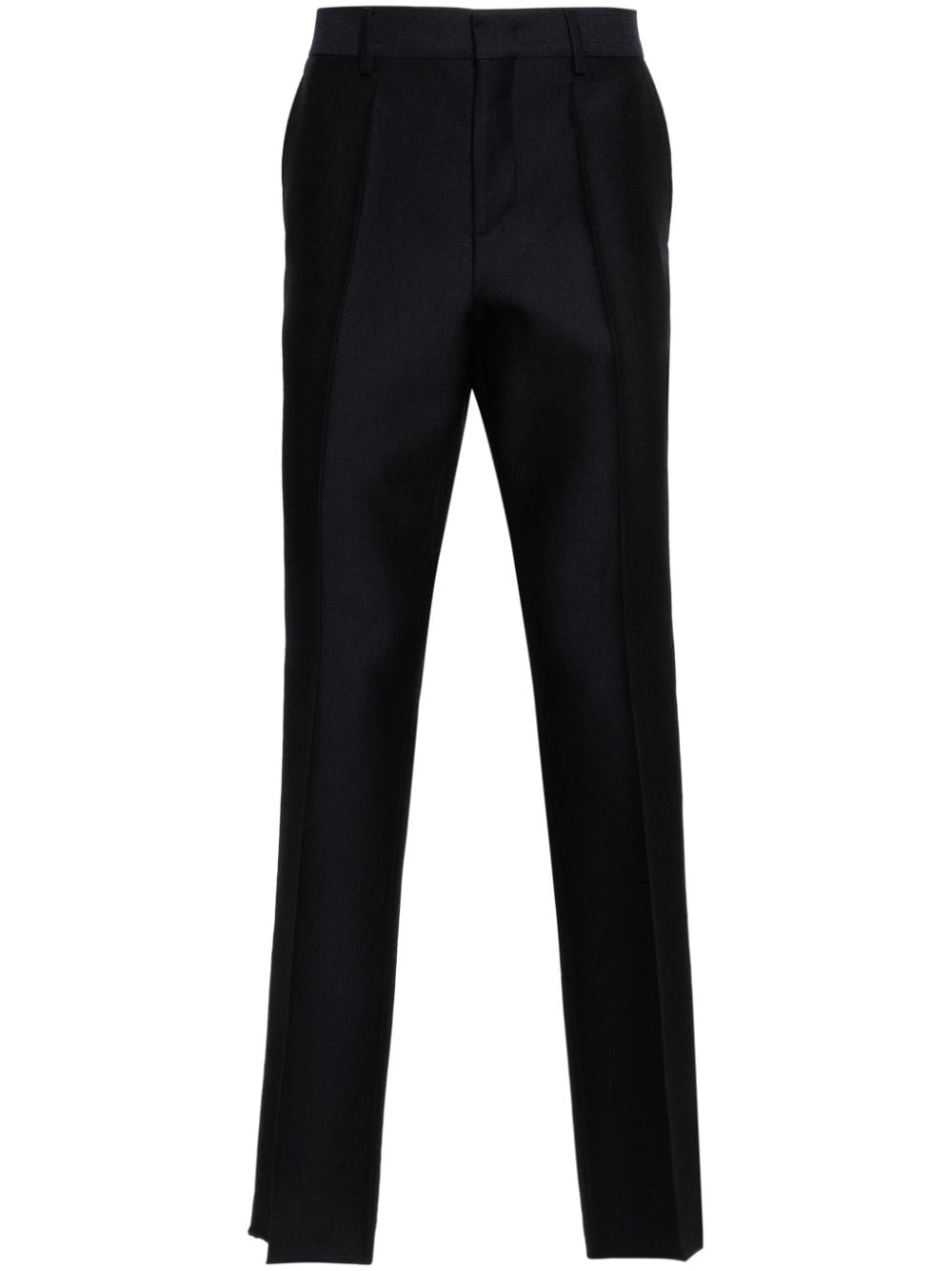 Valentino Garavani pressed crease straight-leg trousers - Blue von Valentino Garavani