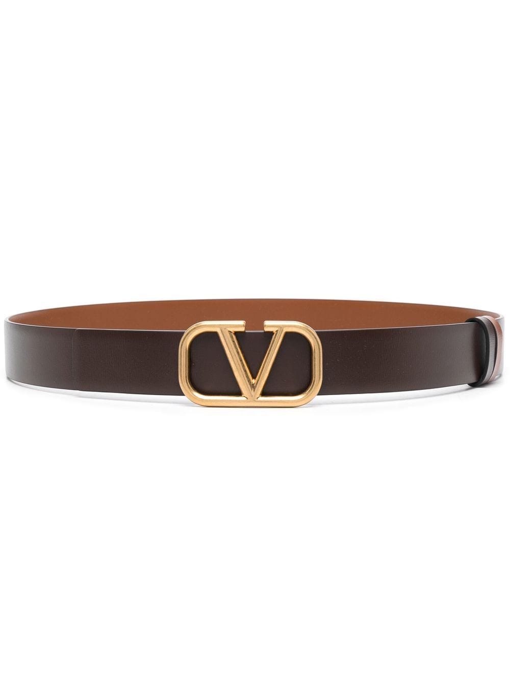 Valentino Garavani VLogo Signature 30mm reversible belt - Brown von Valentino Garavani