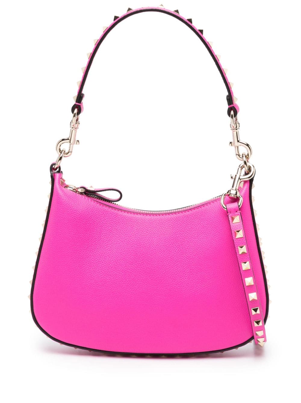 Valentino Garavani small Rockstud leather shoulder bag - Pink von Valentino Garavani