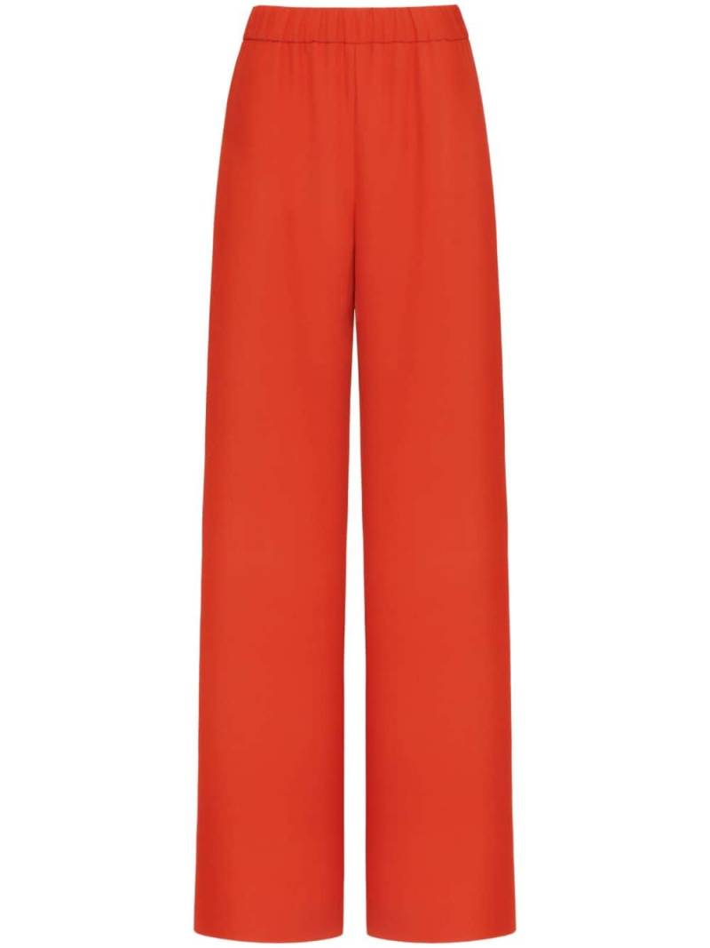 Valentino Garavani straight-leg silk trousers - Orange von Valentino Garavani