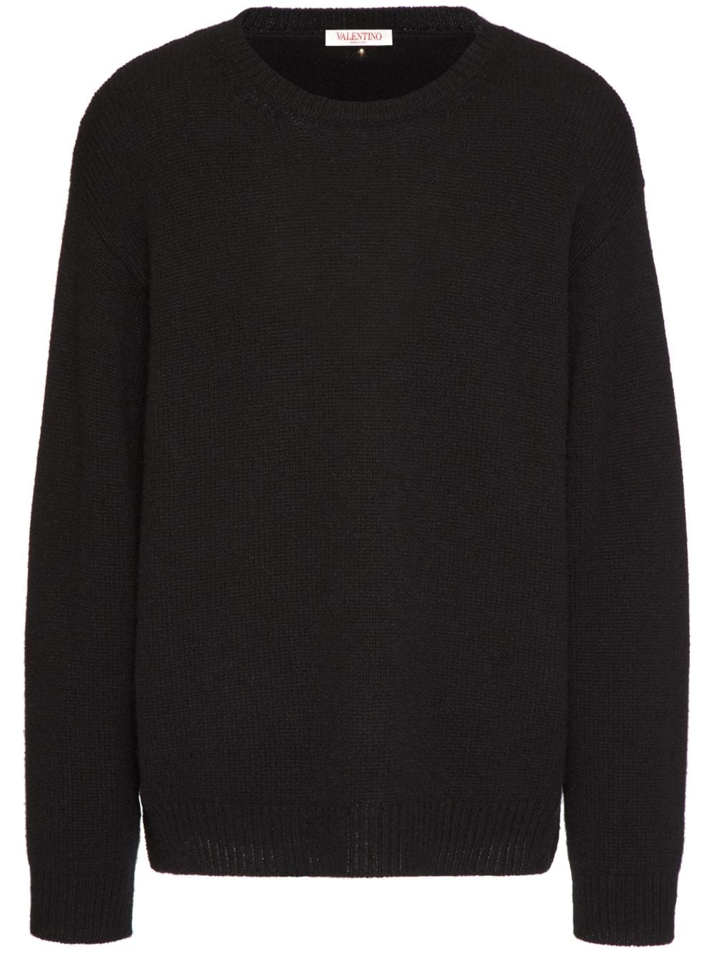 Valentino Garavani stud-embellished cashmere jumper - Black von Valentino Garavani