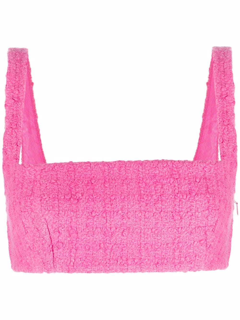 Valentino Garavani tweed cropped top - Pink von Valentino Garavani