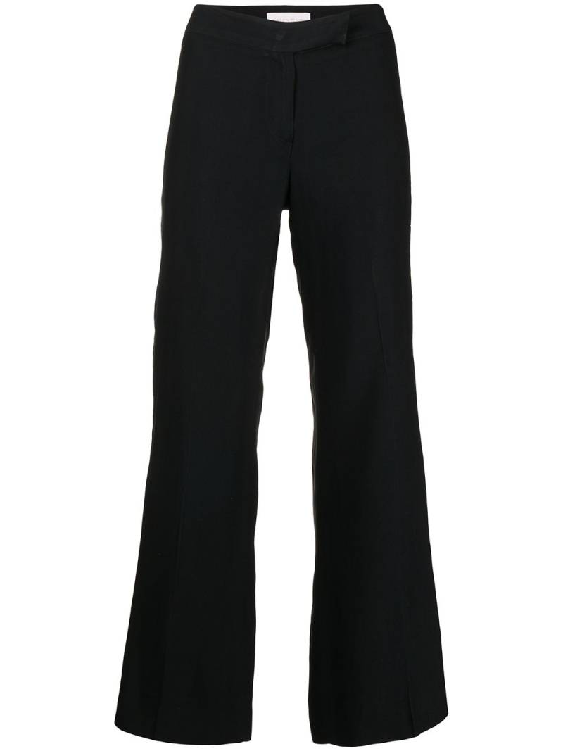 Valentino Garavani Pre-Owned 2010s lace-panelled tailored trousers - Black von Valentino Garavani Pre-Owned