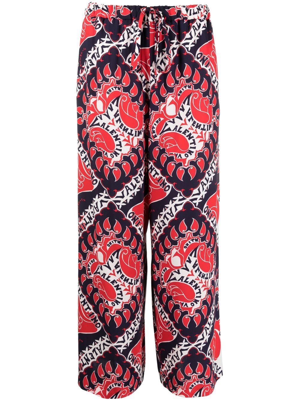 Valentino Garavani Archive Manifesto-print trousers - Red von Valentino Garavani