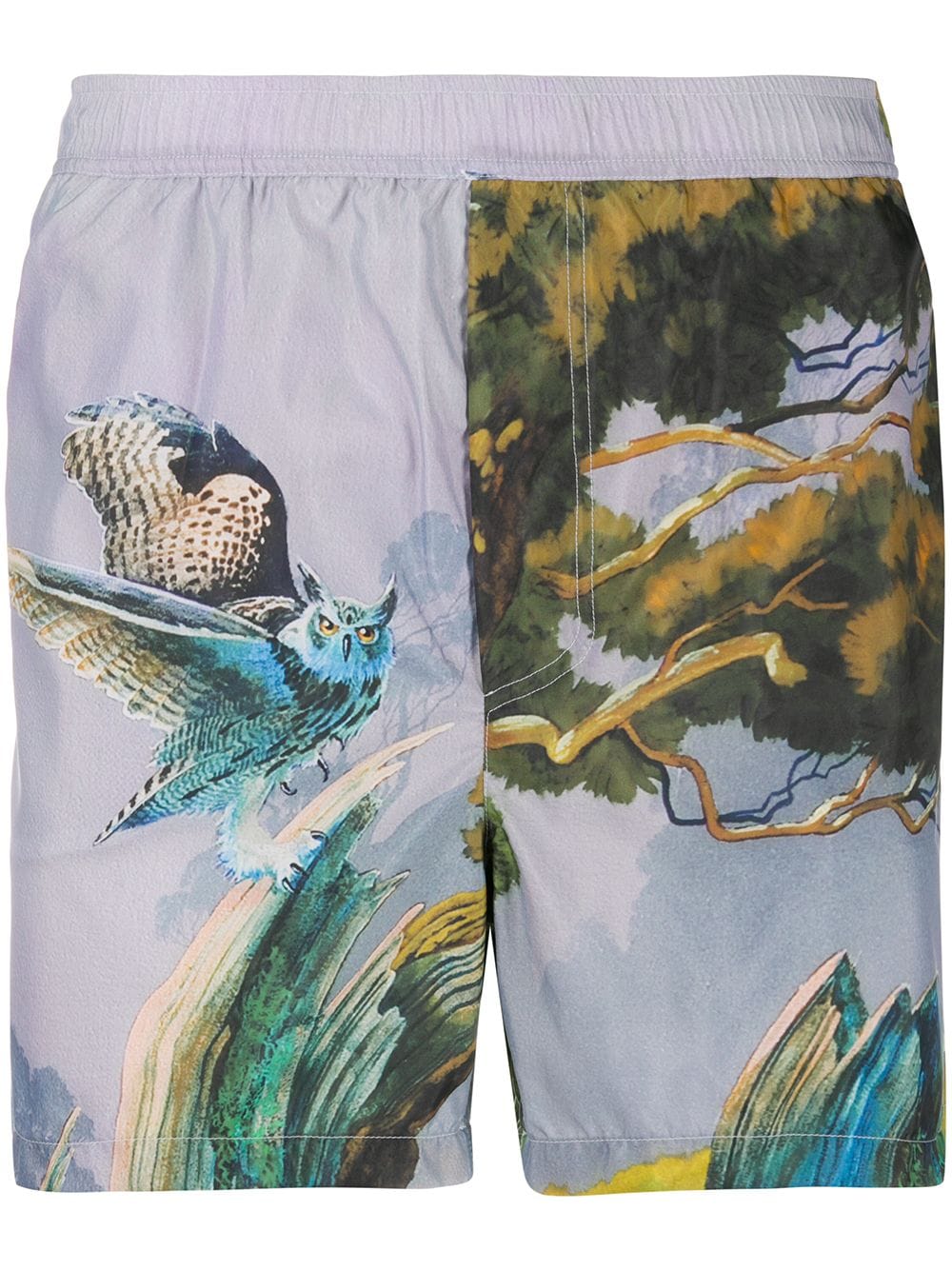 Valentino Garavani Floating Island print swim shorts - Grey von Valentino Garavani