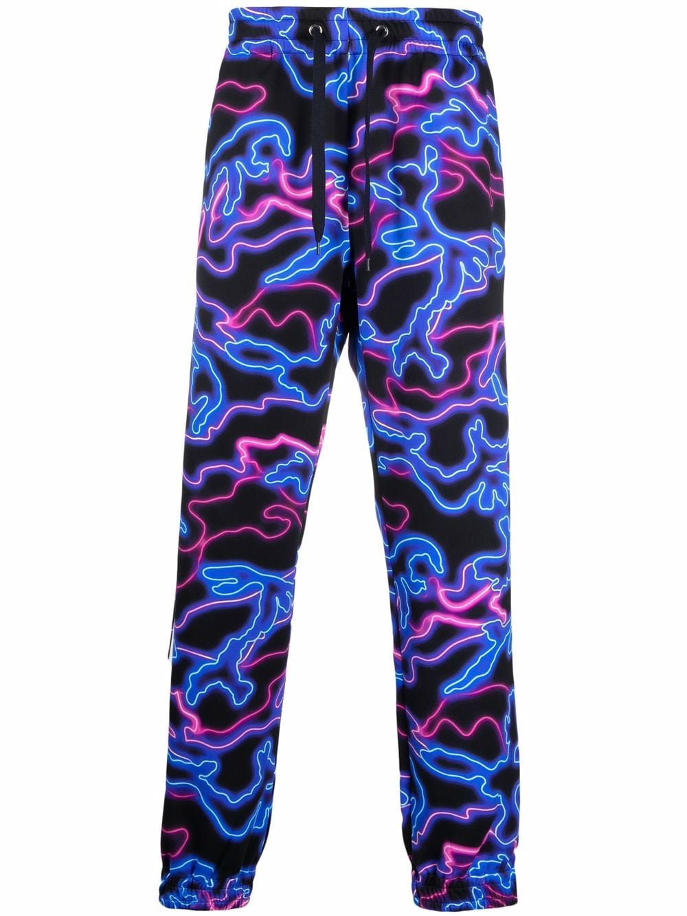 Valentino Garavani Neon Camou print track pants - Blue von Valentino Garavani