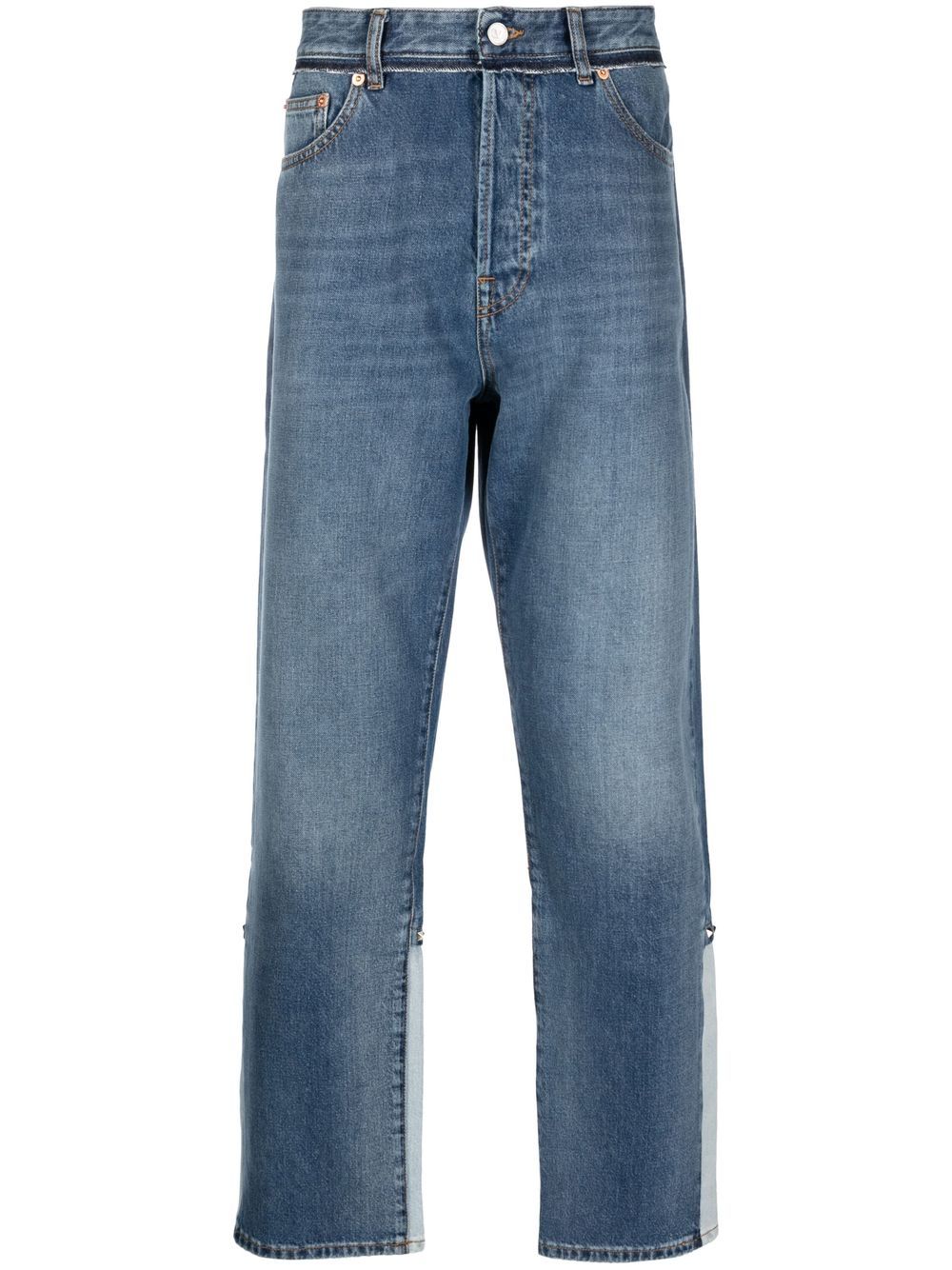 Valentino Garavani Rockstud-detail straight-leg jeans - Blue von Valentino Garavani