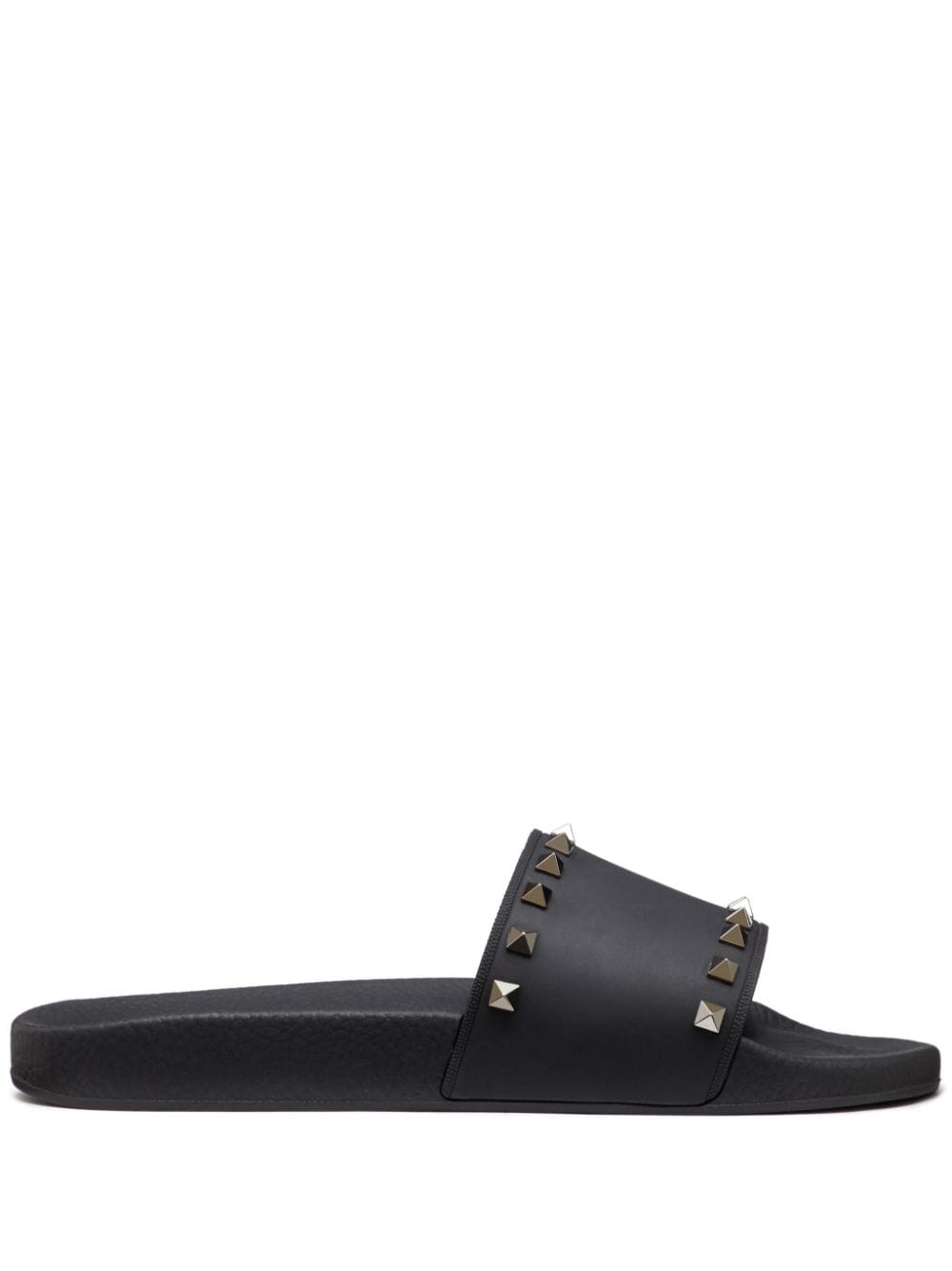 Valentino Garavani Rockstud slide sandals - Black von Valentino Garavani