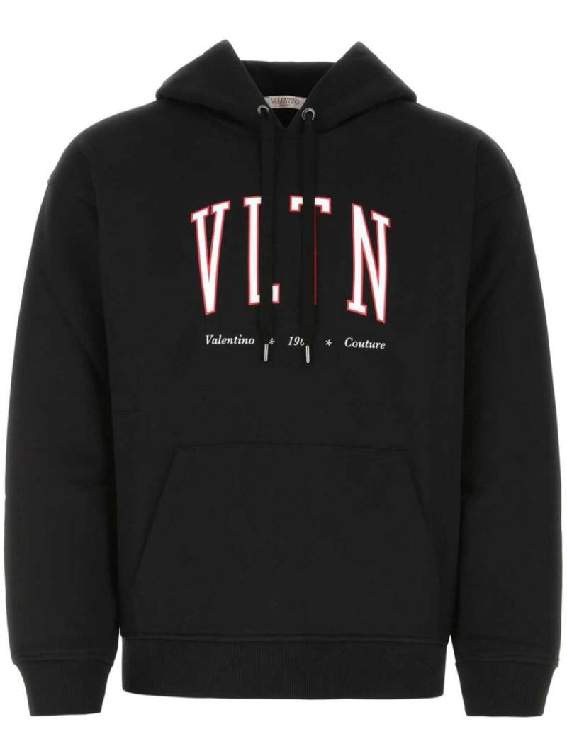 Valentino Garavani VLTN logo-print hoodie - Black von Valentino Garavani